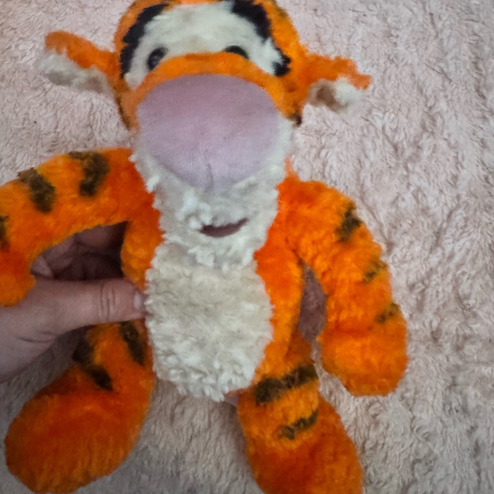 Plush Orange Tiger Stuffed Toy - Kids Soft Cuddly Companion